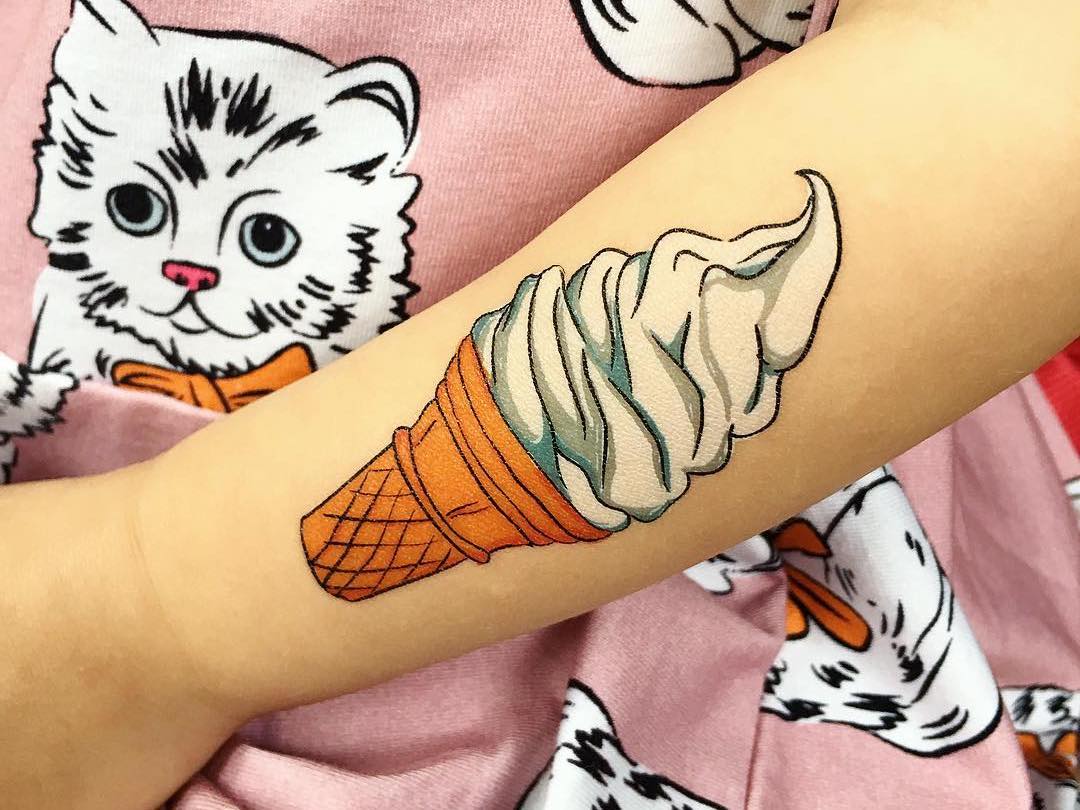 Delicious Dessert-Inspired Body Art : Tattly Popsicle Tattoos